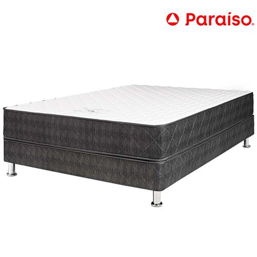 Cama Box Tarima PARAISO Lifestyle 1.5 Plz + 1 Almohada + Protector