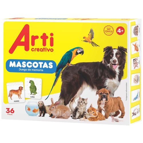 Juego de Memoria ANTICREATIVO Mis Mascotas 36pcs
