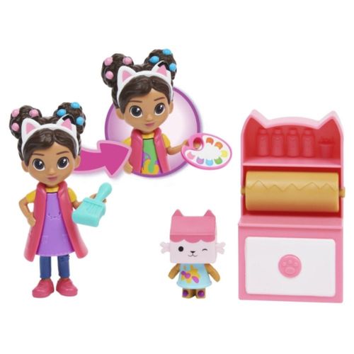 Muñeca Gabbys Dollhouse Pack De 2 Estudio Arte Gabby