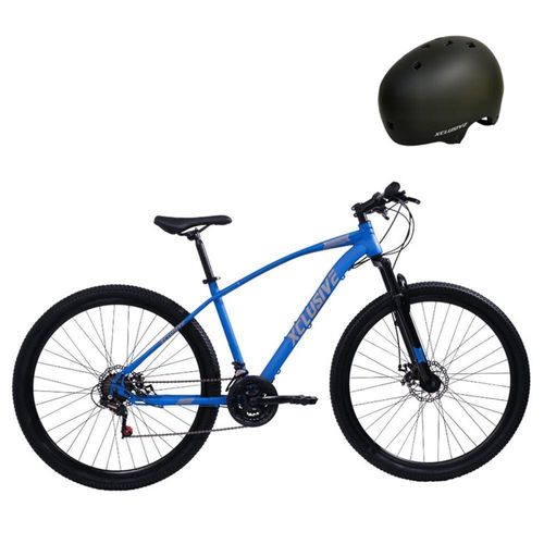 BICICLETA ACERO XCLUSIVE ARO 29 A/G + CASCOS XCLUSIVE URBANO NEGRO M