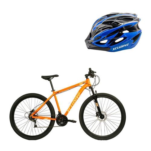 BICI ALUMINIO XCLUSIVE ARO 29 NN FRENO DISCO HIDRAULICO + CASCO AZUL L