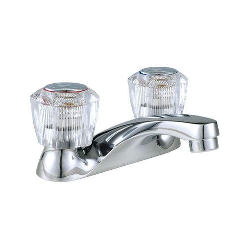 MEZCLADORA PARA LAVATORIO 4PULG CRISTAL HECHO EN BRONCE VAINSA