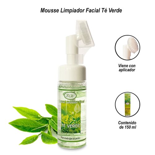 Mousse Limpiador Facial de Té verde con Aplicador