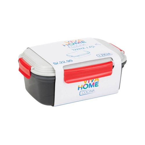 Táper C&C Rojo VIVA HOME 1.65L