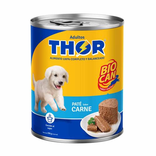 Comida para Perros THOR Pate de Carne para Cachorros Lata 330g