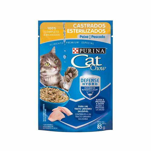 Comida para Gatos CAT CHOW para Esterilizados Pescado Pouch 85g