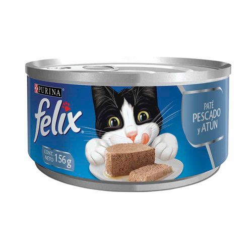 Comida para Gatos FELIX Paté de Pescado y Atún Lata 156g