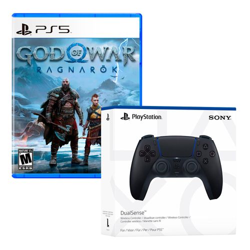 God Of War Ragnarok + Mando Dualsense Midnight Black Playstation 5