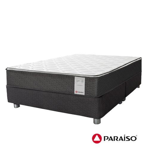 Cama PARAÍSO Superstar One Side Queen + 2 Almohadas + Protector