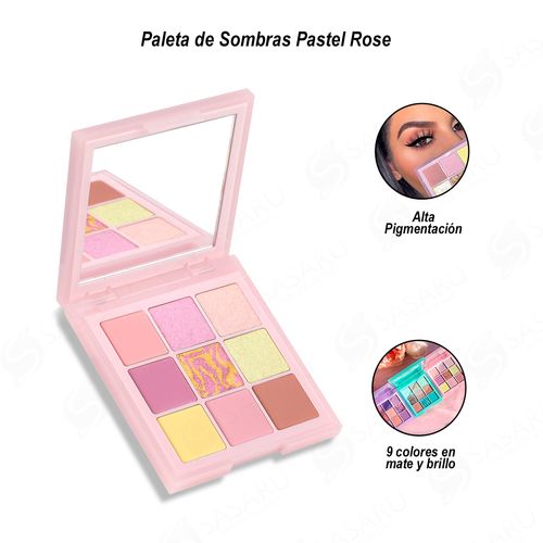 Paleta de Sombras Pastel Rose Ever Beauty Rosa