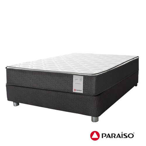 Cama PARAÍSO Superstar One Side 1.5 Plazas + 1 Almohada + Protector