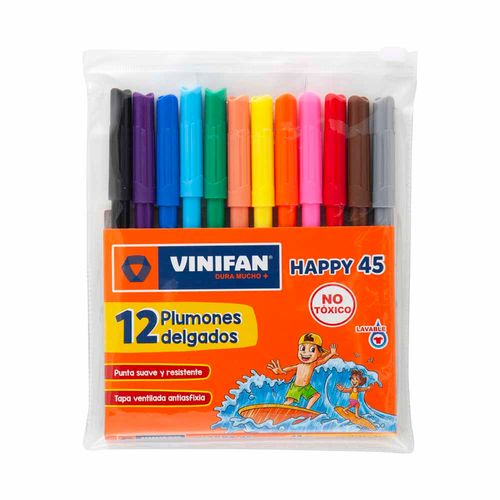 Plumones VINIFAN Happy 45 Estuche 12un