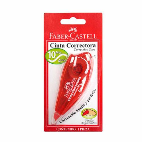 Cinta Correctora FABER CASTELL 4mm/10mt Blíster 1un