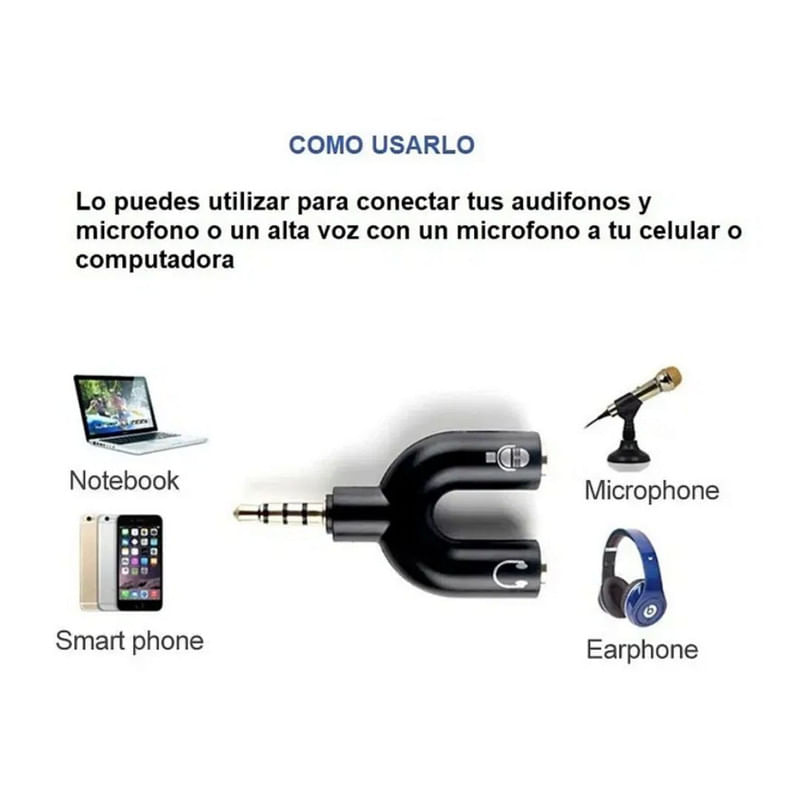 ADAPTADOR-DE--AUDIO-X2--UND-35MM-PARA-AURICULARES-Y-MICROFONO----