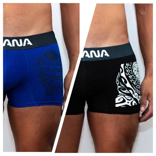 ROPA INTERIOR KATANA BOXER PACK X 2 AZUL Y NEGRO