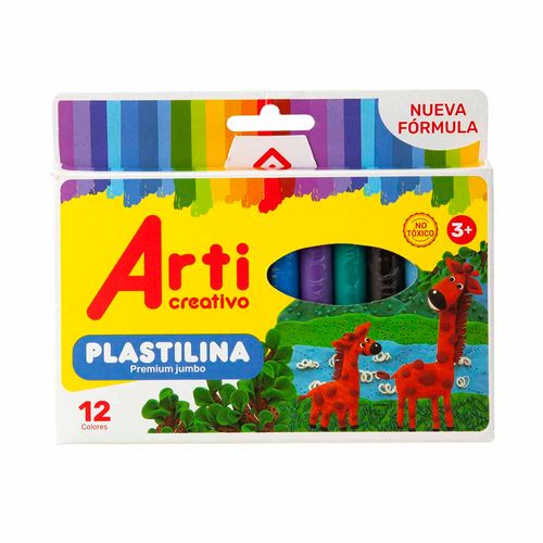 Plastilina Jumbo ARTI CREATIVO Premium Paquete 12un