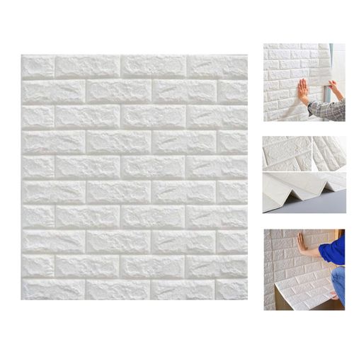 Papel Tapiz Blanco 3d Pegatinas De Pared Autoadhesivo  69 X 79cm