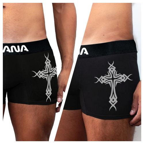 ROPA INTERIOR KATANA BOXER NEGRO CRUZ TRIBAL