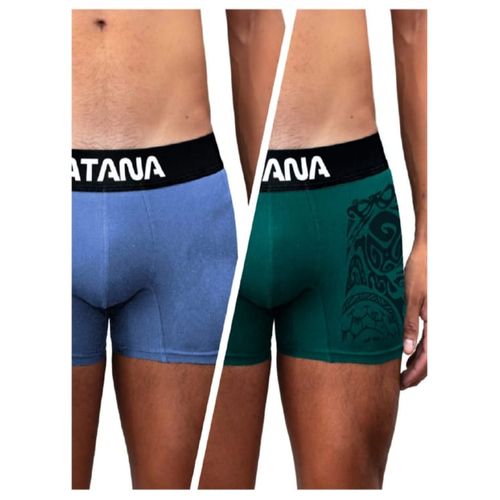 ROPA INTERIOR KATANA BOXER PACK X 2 CELESTE Y VERDE