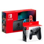 Consola-Nintendo-Switch-Neon-2019---Mando-Pro-Controller-Gris