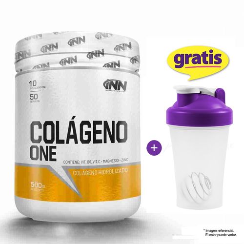 COLAGENO COLLAGEN 500 GRAMOS MORA INN MÁS SHAKER