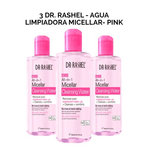 3 Dr. Rashel - Agua limpiadora Micellar- Pink