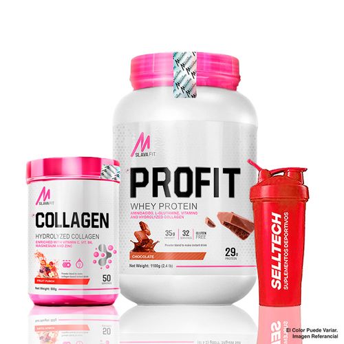 Mslava Fit Profit 2.4lb Chocolate+Collagen 500gr Fruit Punch