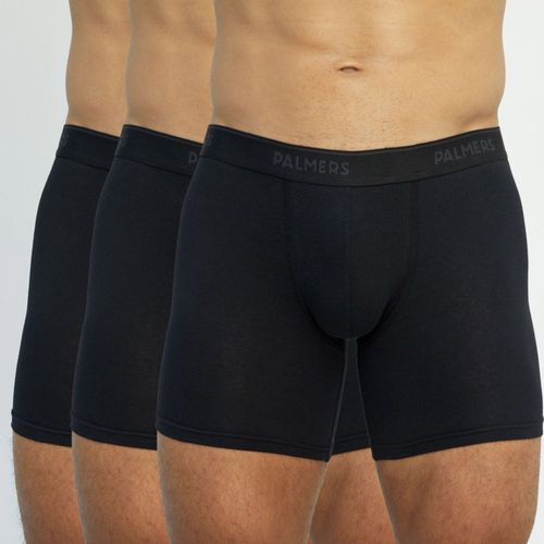 Boxer Palmers Pack 3 Largo Algodón Pr132J55 Negro Hombre