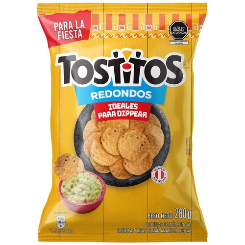 Tortillas de Maíz TOSTITOS Redondos con Sal Bolsa 280g