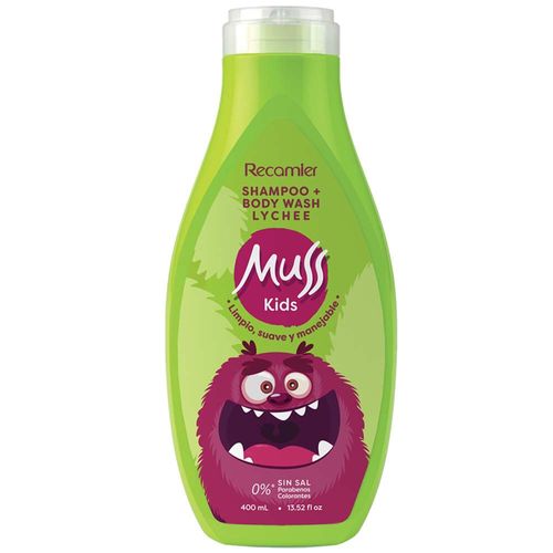 Shampoo + Body Wash MUSS KIDS Frasco 400ml