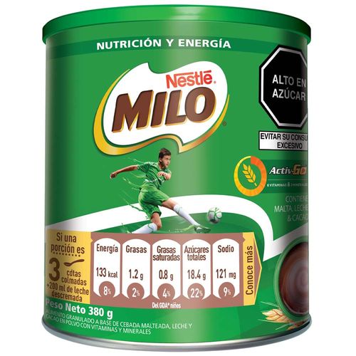 Fortificante Granulado MILO Activ-Go Lata 380g