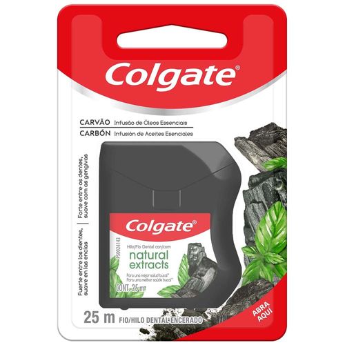 Hilo Dental COLGATE Naturals Extracts Carbón 25m