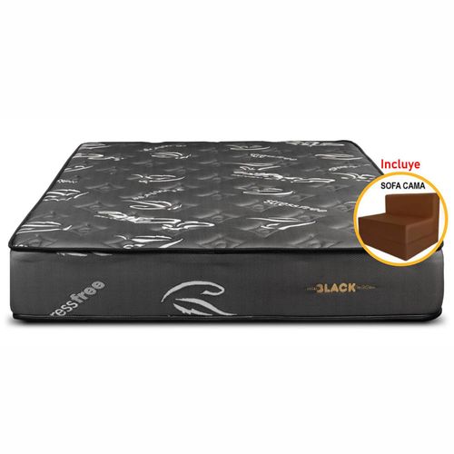 Colchón EL CISNE Pocket Black 2 Plazas + Sofá Cama