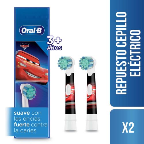 Cabezales de Repuestos Para Cepillo Eléctrico ORAL-B Disney Cars 2 Unidades