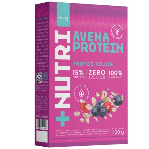 Avena + NUTRI CO Frutos Rojos Caja 400g