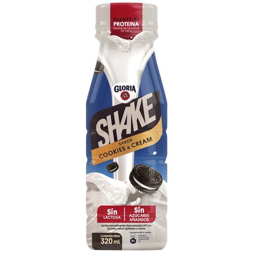 Shake GLORIA Cookies & Cream Botella 320ml