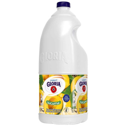 Yogurt Parcialmente Descremado GLORIA Sabor a Lúcuma Galonera 1.7Kg