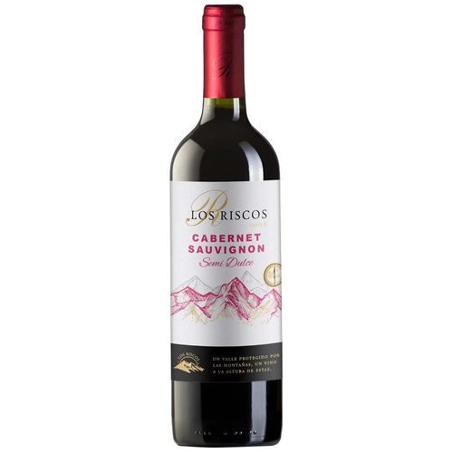 Vino Tinto LOS RISCOS Cabernet Sauvignon Semi Dulce Botella 750ml