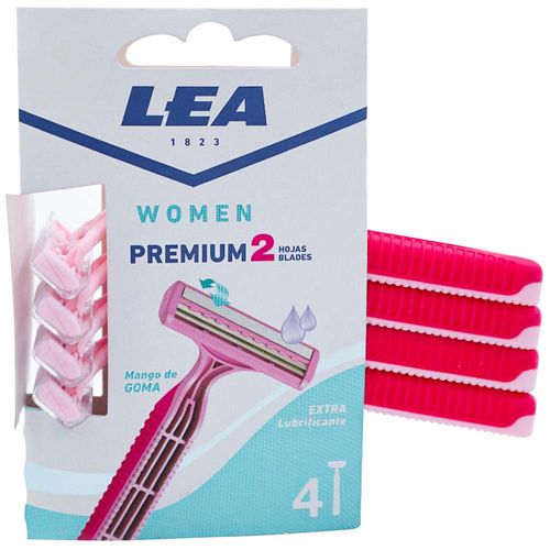 Máquina de Afeitar LEA Women Premium 2 Hojas Paquete 4un