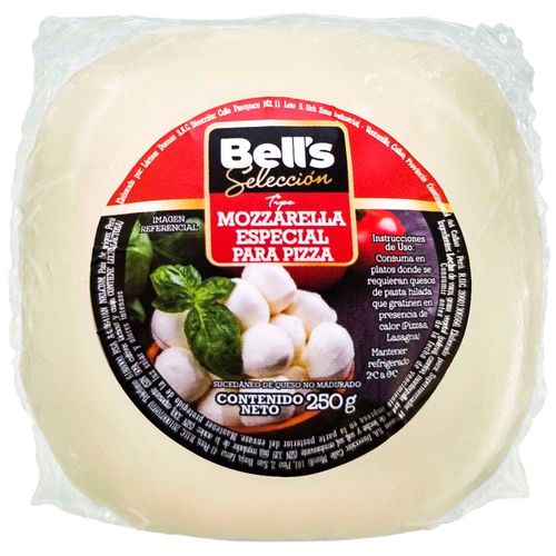 Queso Mozzarella para Pizza BELL'S SELECCIÓN Bolsa 250g