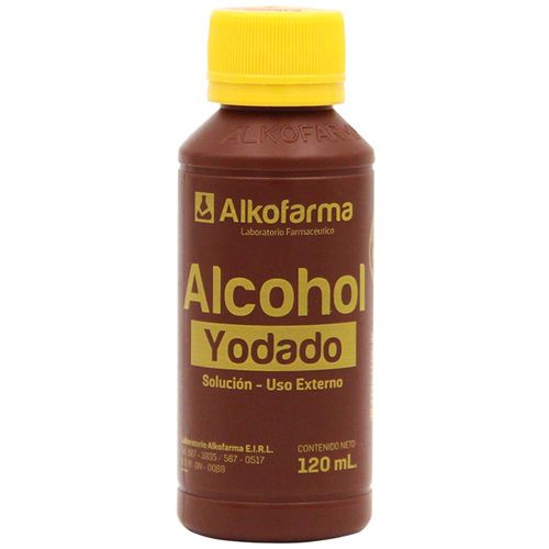 Alcohol Yodado ALKOFARMA Frasco 120ml