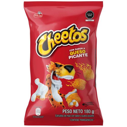 Piqueos CHEETOS Queso Picante Bolsa 180g