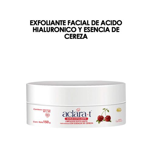 Exfoliante Facial de Acido Hialuronico y Esencia de Cereza