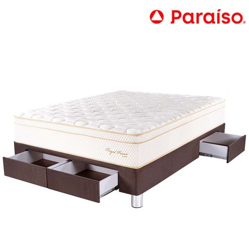 Cama Cajones PARAISO Royal Prince 2 Plazas Chocolate