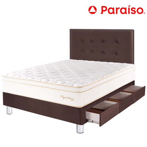 Dormitorio PARAISO Royal Prince 1.5 Plazas Chocolate