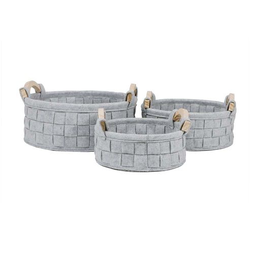 Set de 3 canastas de felpa Orange