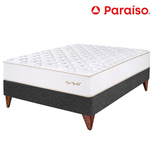 Cama Euro PARAÍSO ROYAL ELIZABETH 2 Plazas Gris