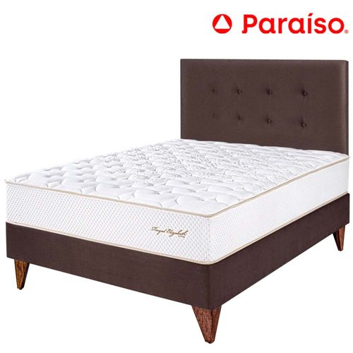 Juego de Dormitorio Euro PARAÍSO ROYAL ELIZABETH 1.5 Plazas Chocolate