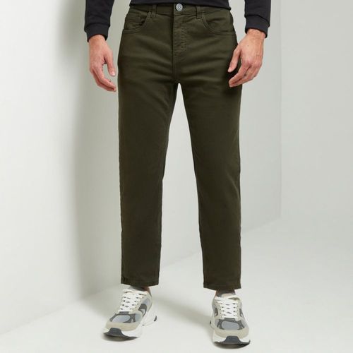 Jean Aereal Slim Verde Hombre