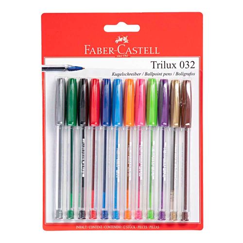 Lapiceros FABER-CASTELL Trilux 032 Caja 12un